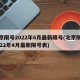 北京限号2022年6月最新限号(北京限号2022年4月最新限号表)