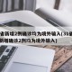 31省新增2例确诊均为境外输入(31省区市新增确诊2例均为境外输入)